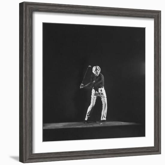 Ben Hogan, Posed in Action Swinging Club-Yale Joel-Framed Premium Photographic Print