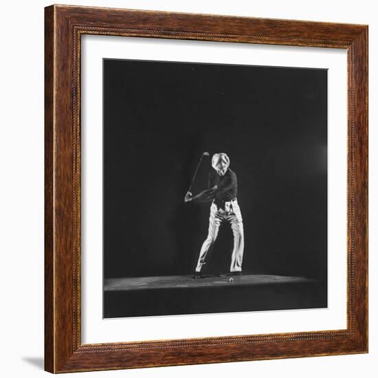 Ben Hogan, Posed in Action Swinging Club-Yale Joel-Framed Premium Photographic Print