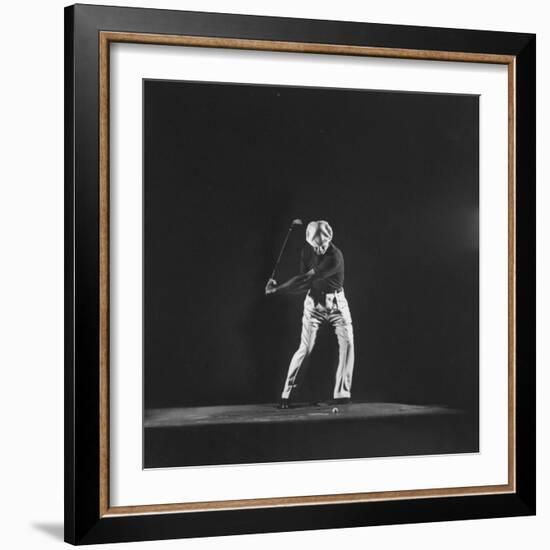 Ben Hogan, Posed in Action Swinging Club-Yale Joel-Framed Premium Photographic Print