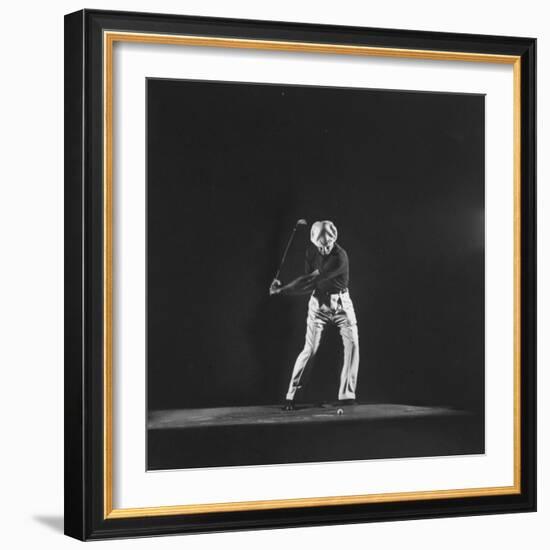 Ben Hogan, Posed in Action Swinging Club-Yale Joel-Framed Premium Photographic Print