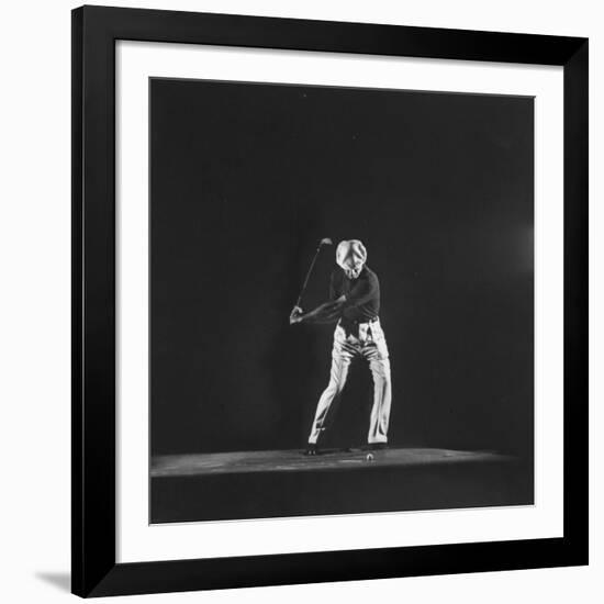 Ben Hogan, Posed in Action Swinging Club-Yale Joel-Framed Premium Photographic Print