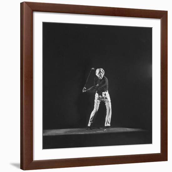 Ben Hogan, Posed in Action Swinging Club-Yale Joel-Framed Premium Photographic Print