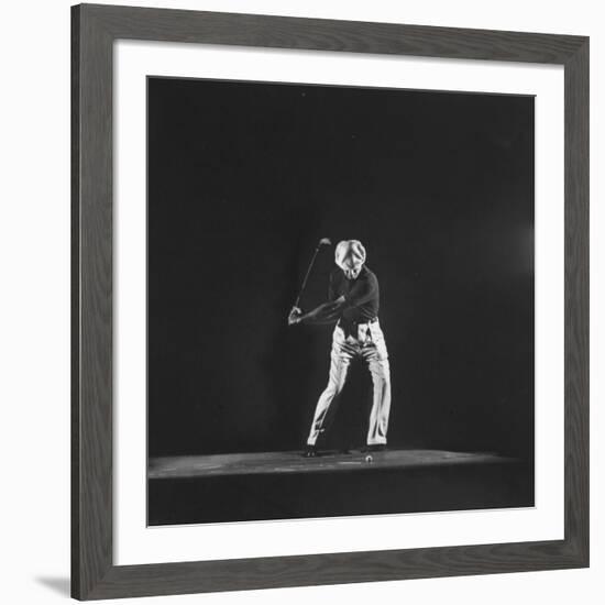 Ben Hogan, Posed in Action Swinging Club-Yale Joel-Framed Premium Photographic Print