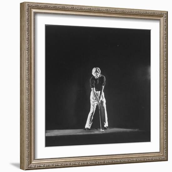 Ben Hogan, Posed in Action Swinging Club-Yale Joel-Framed Premium Photographic Print