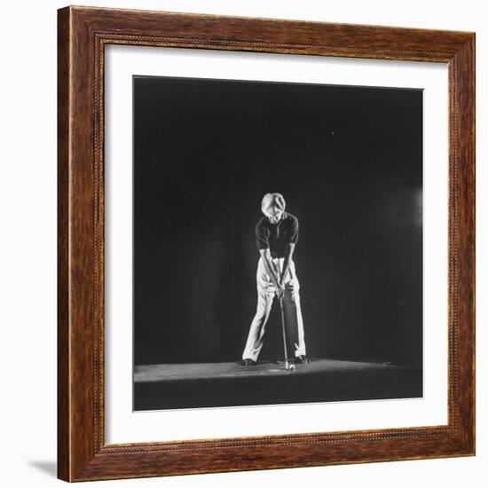 Ben Hogan, Posed in Action Swinging Club-Yale Joel-Framed Premium Photographic Print