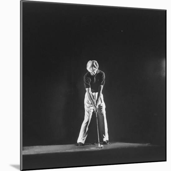 Ben Hogan, Posed in Action Swinging Club-Yale Joel-Mounted Premium Photographic Print