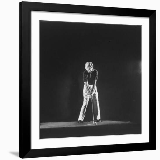 Ben Hogan, Posed in Action Swinging Club-Yale Joel-Framed Premium Photographic Print