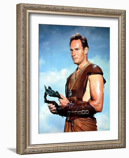 BEN-HUR, 1959 directed by WILLIAM WYLER Charlton Heston (photo)-null-Framed Photo