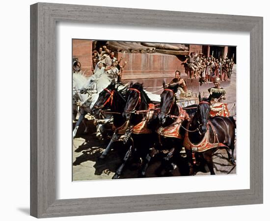 Ben-Hur, Charlton Heston, Stephen Boyd, 1959-null-Framed Photo