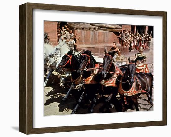 Ben-Hur, Charlton Heston, Stephen Boyd, 1959-null-Framed Photo