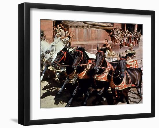 Ben-Hur, Charlton Heston, Stephen Boyd, 1959-null-Framed Photo