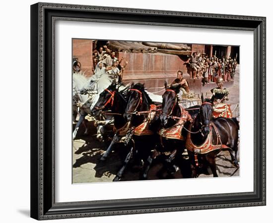 Ben-Hur, Charlton Heston, Stephen Boyd, 1959-null-Framed Photo