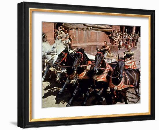 Ben-Hur, Charlton Heston, Stephen Boyd, 1959-null-Framed Photo