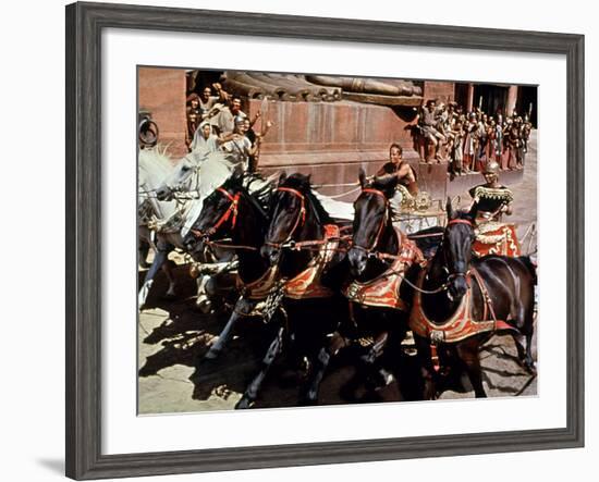 Ben-Hur, Charlton Heston, Stephen Boyd, 1959-null-Framed Photo