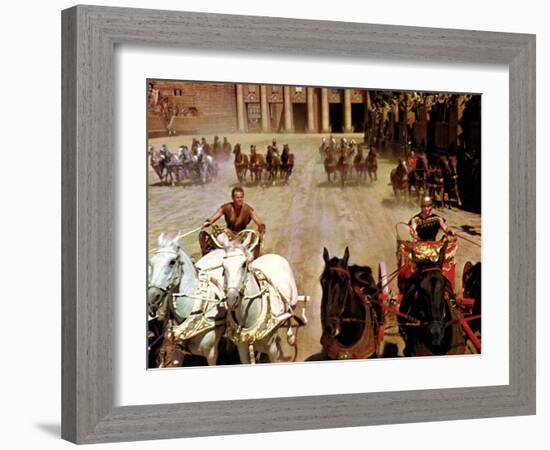 Ben-Hur, Charlton Heston, Stephen Boyd, 1959-null-Framed Premium Photographic Print