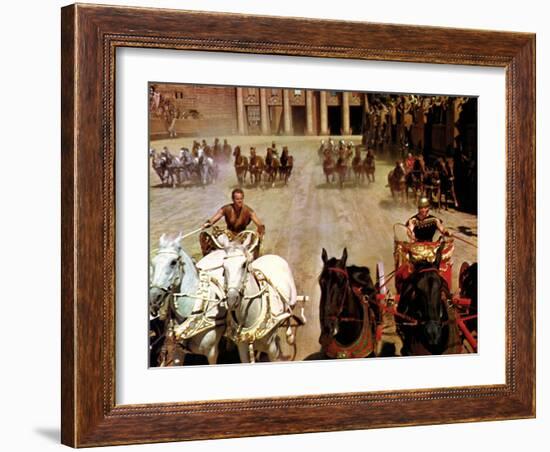 Ben-Hur, Charlton Heston, Stephen Boyd, 1959-null-Framed Premium Photographic Print