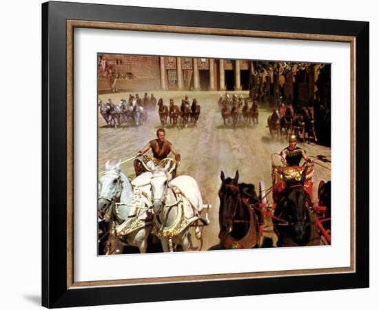 Ben-Hur, Charlton Heston, Stephen Boyd, 1959-null-Framed Premium Photographic Print