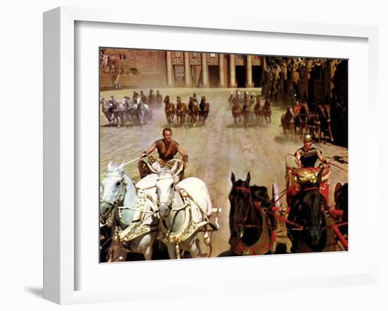 Ben-Hur, Charlton Heston, Stephen Boyd, 1959-null-Framed Premium Photographic Print