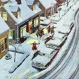 "Commuter Station Snowed In," Saturday Evening Post Cover, December 24, 1960-Ben Kimberly Prins-Giclee Print