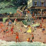 "Clubhouse on Rainy Day," Saturday Evening Post Cover, July 8, 1961-Ben Kimberly Prins-Giclee Print