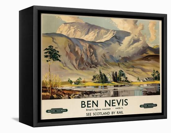 Ben Nevis, Poster Advertising British Railways, C.1955-null-Framed Premier Image Canvas