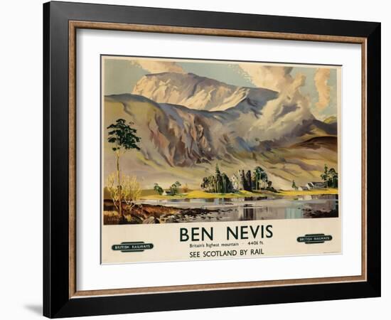 Ben Nevis, Poster Advertising British Railways, C.1955-null-Framed Giclee Print