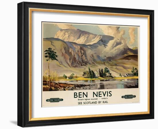 Ben Nevis, Poster Advertising British Railways, C.1955-null-Framed Giclee Print