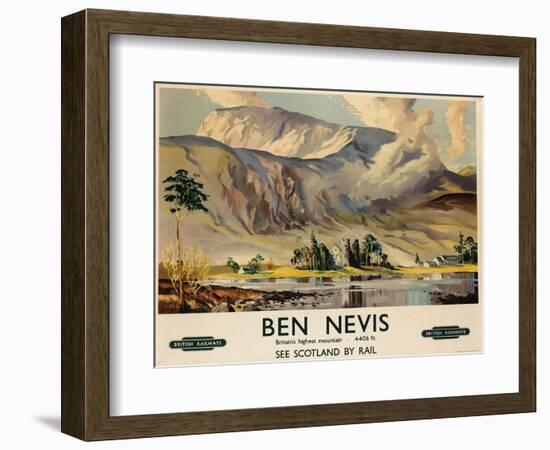 Ben Nevis, Poster Advertising British Railways, C.1955-null-Framed Giclee Print