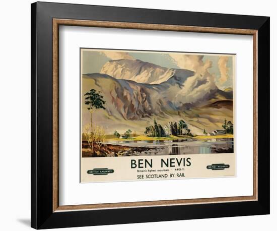 Ben Nevis, Poster Advertising British Railways, C.1955-null-Framed Giclee Print