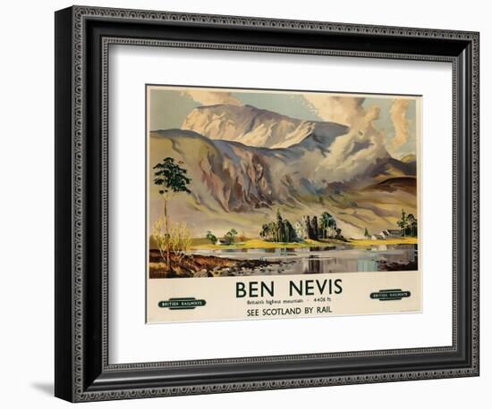 Ben Nevis, Poster Advertising British Railways, C.1955--Framed Giclee Print