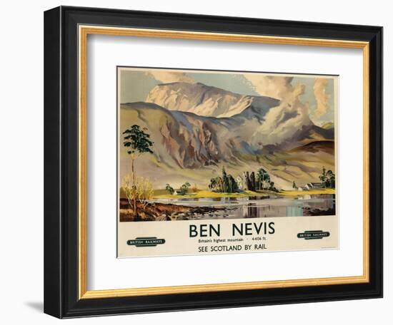 Ben Nevis, Poster Advertising British Railways, C.1955--Framed Giclee Print