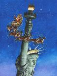 Santa Visits Lady Liberty-Ben Otero-Premier Image Canvas