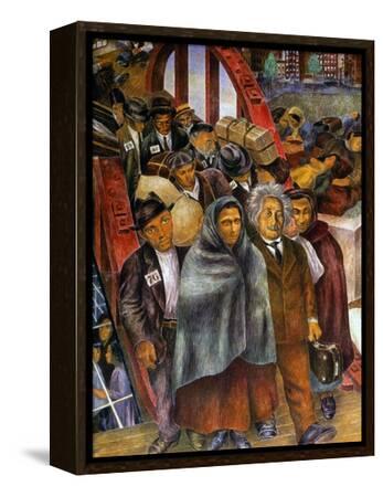 Ben Shahn、Seward Park、大判希少画集画、新品額装付 ben-shahn-immigrants-nyc-1937-