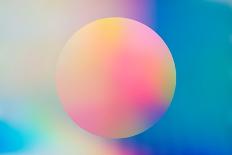 Abstract Holographic Background with Circle-Ben Slater-Photographic Print