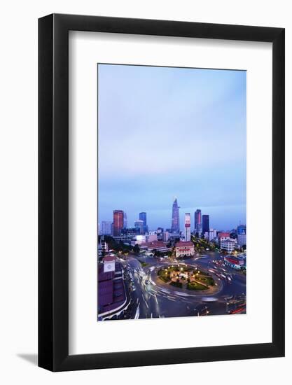 Ben Thanh Market Area and Bitexco Financial Tower, Ho Chi Minh City (Saigon), Vietnam, Indochina-Christian Kober-Framed Photographic Print