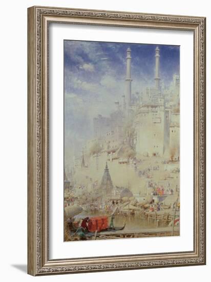 Benares (Also known as Varanasi)-Albert Goodwin-Framed Giclee Print