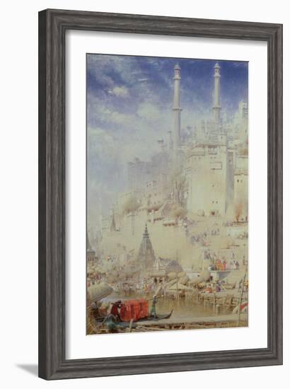 Benares (Also known as Varanasi)-Albert Goodwin-Framed Giclee Print