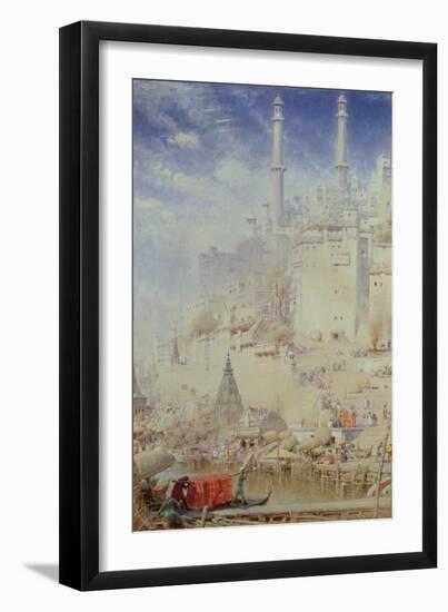 Benares (Also known as Varanasi)-Albert Goodwin-Framed Giclee Print