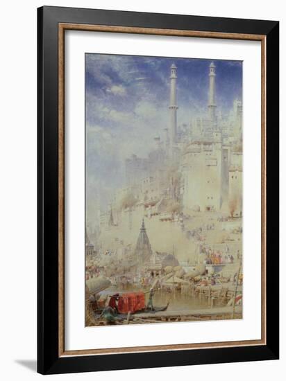 Benares (Also known as Varanasi)-Albert Goodwin-Framed Giclee Print