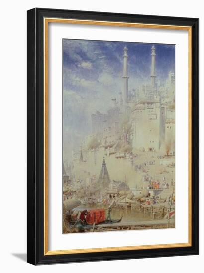Benares (Also known as Varanasi)-Albert Goodwin-Framed Giclee Print