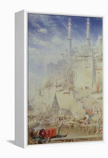 Benares (Also known as Varanasi)-Albert Goodwin-Framed Premier Image Canvas