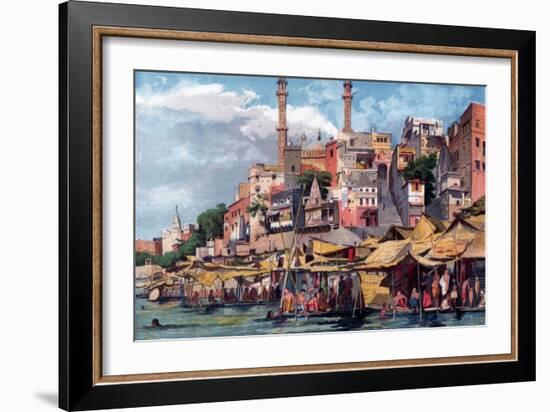 Benares, India, 1857-William Carpenter-Framed Giclee Print