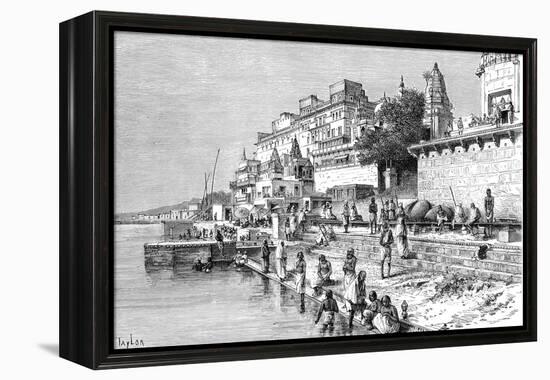 Benares (Varanas), India, 1895-Taylor-Framed Premier Image Canvas