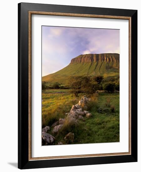 Benbulben at Sunset, Approximately 500M, Near Sligo, County Sligo, Connacht, Republic of Ireland-Patrick Dieudonne-Framed Photographic Print