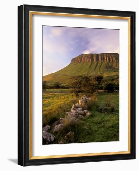 Benbulben at Sunset, Approximately 500M, Near Sligo, County Sligo, Connacht, Republic of Ireland-Patrick Dieudonne-Framed Photographic Print