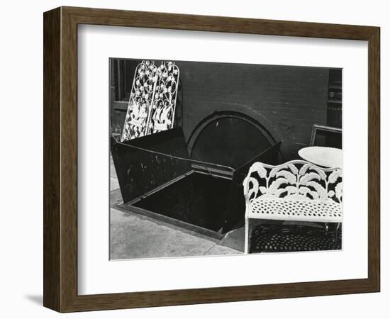 Bench and Sidewalk, New York, 1943-Brett Weston-Framed Photographic Print