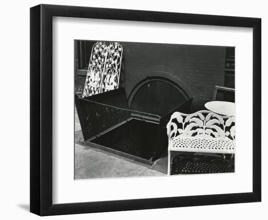 Bench and Sidewalk, New York, 1943-Brett Weston-Framed Photographic Print