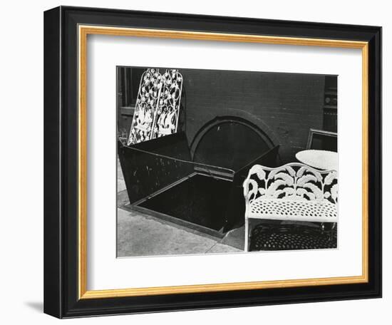 Bench and Sidewalk, New York, 1943-Brett Weston-Framed Photographic Print