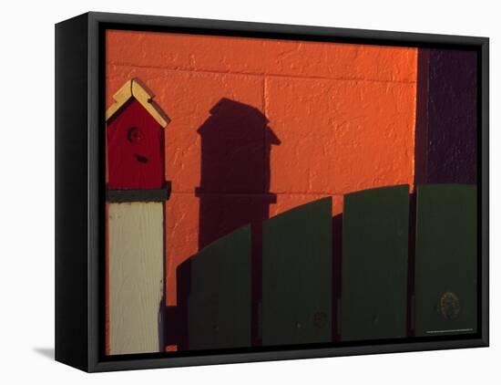 Bench in Town of Palouse, Washington, USA-Janell Davidson-Framed Premier Image Canvas