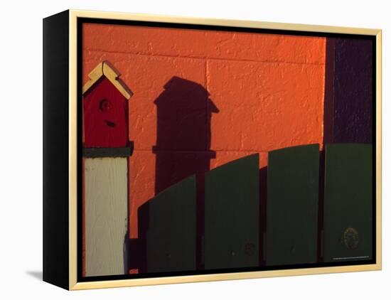 Bench in Town of Palouse, Washington, USA-Janell Davidson-Framed Premier Image Canvas